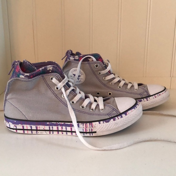 converse back zip high top sneaker